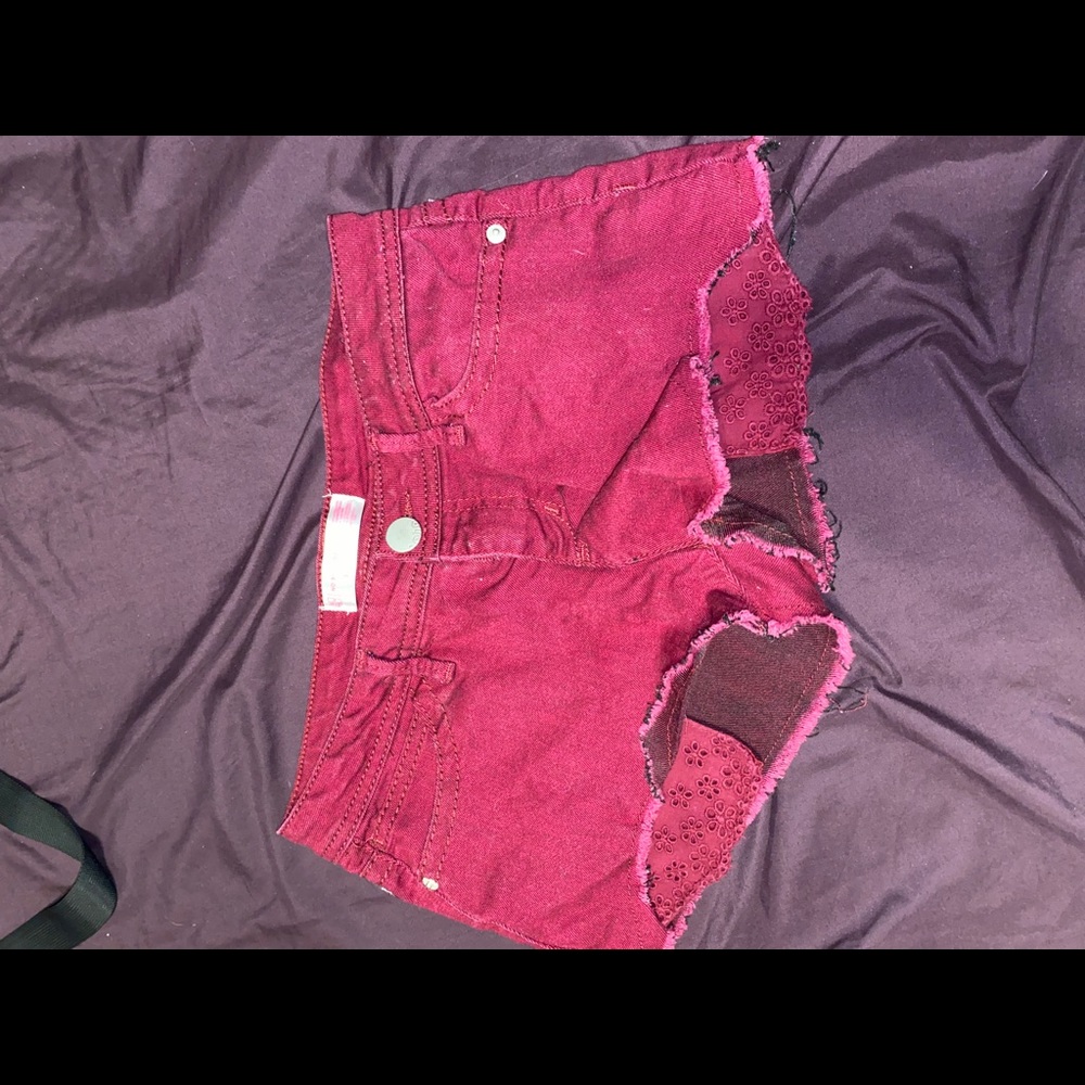 Maroon shorts size 5